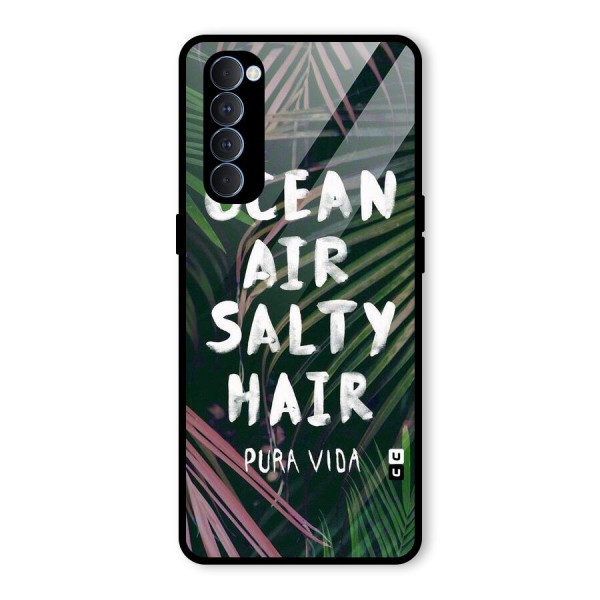 Salty Hair Glass Back Case for Oppo Reno4 Pro