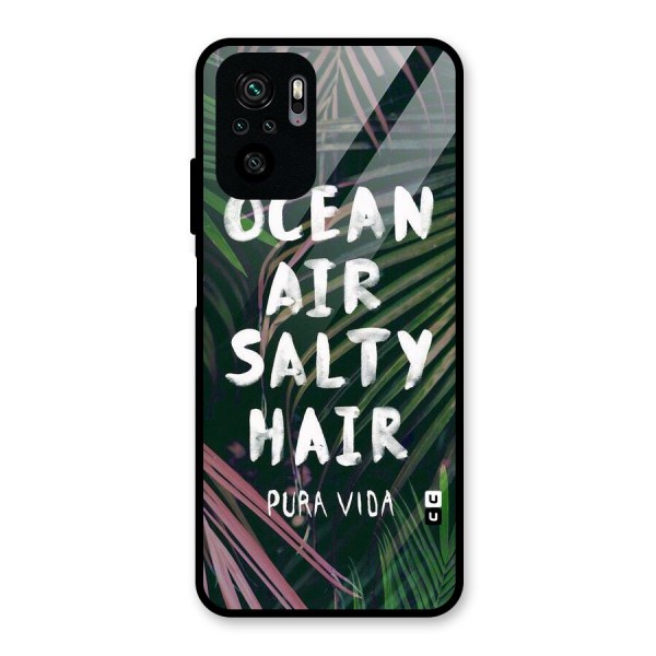 Salty Hair Glass Back Case for Redmi Note 10