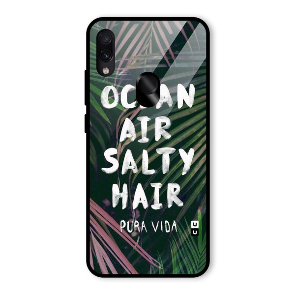 Salty Hair Glass Back Case for Redmi Note 7