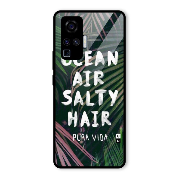 Salty Hair Glass Back Case for Vivo X50 Pro