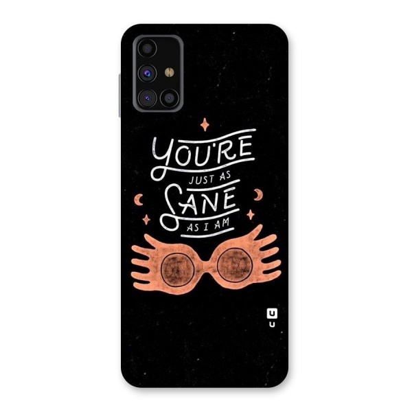 Sane As I Back Case for Galaxy M31s