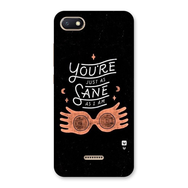 Sane As I Back Case for Redmi 6A