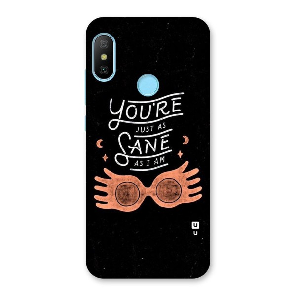 Sane As I Back Case for Redmi 6 Pro