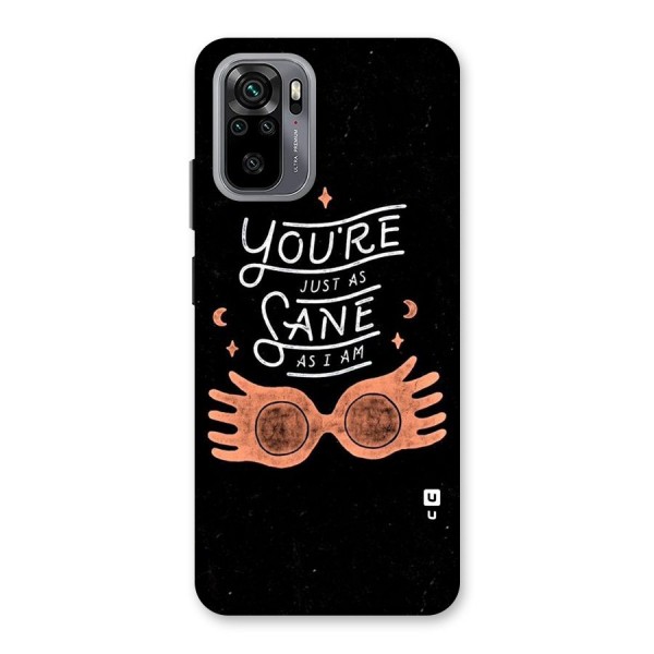 Sane As I Back Case for Redmi Note 10