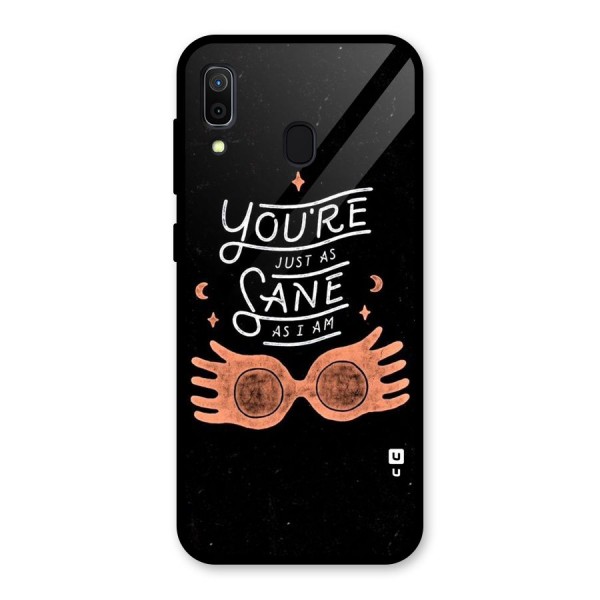 Sane As I Glass Back Case for Galaxy A30