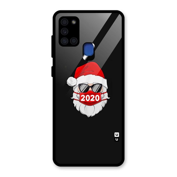 Santa 2020 Glass Back Case for Galaxy A21s