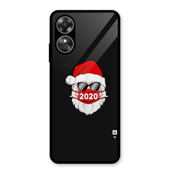 Santa 2020 Glass Back Case for Oppo A17