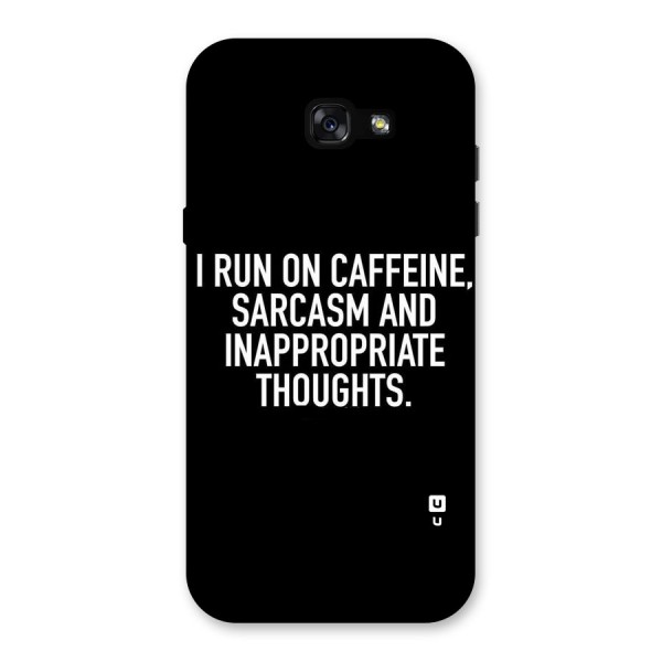 Sarcasm And Caffeine Back Case for Galaxy A7 (2017)