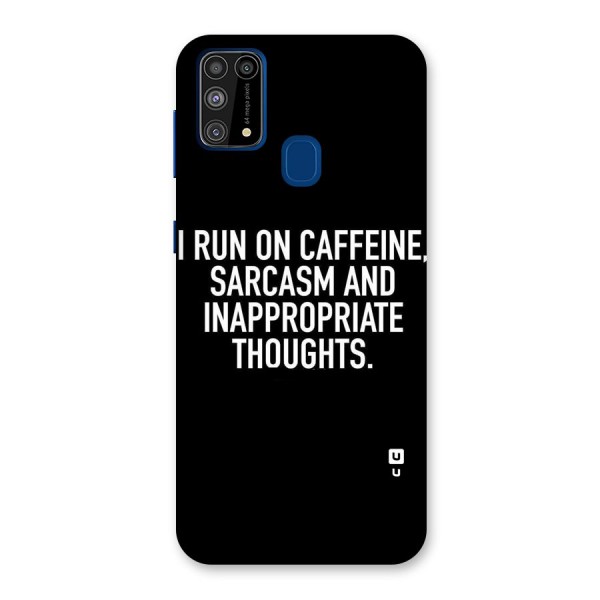 Sarcasm And Caffeine Back Case for Galaxy F41