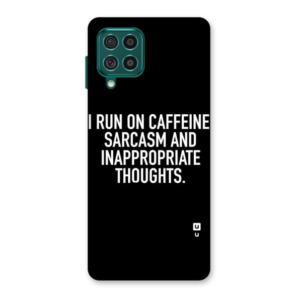 Sarcasm And Caffeine Back Case for Galaxy F62