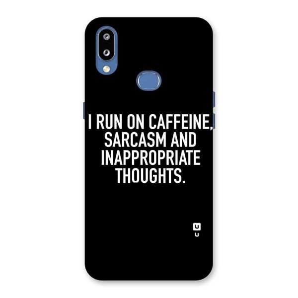 Sarcasm And Caffeine Back Case for Galaxy M01s