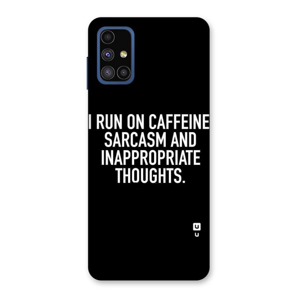 Sarcasm And Caffeine Back Case for Galaxy M51