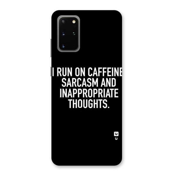 Sarcasm And Caffeine Back Case for Galaxy S20 Plus