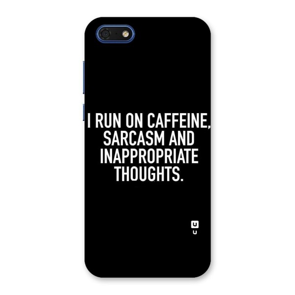 Sarcasm And Caffeine Back Case for Honor 7s