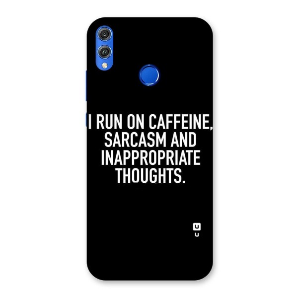 Sarcasm And Caffeine Back Case for Honor 8X