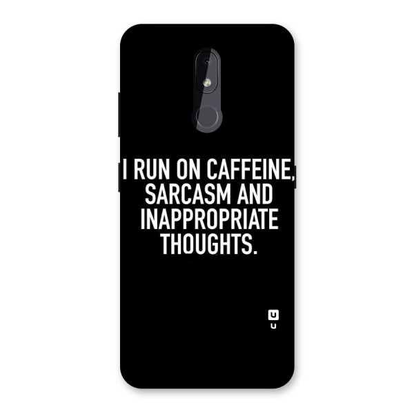 Sarcasm And Caffeine Back Case for Nokia 3.2