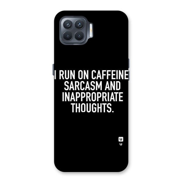 Sarcasm And Caffeine Back Case for Oppo F17 Pro