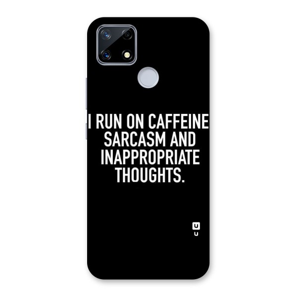 Sarcasm And Caffeine Back Case for Realme Narzo 20