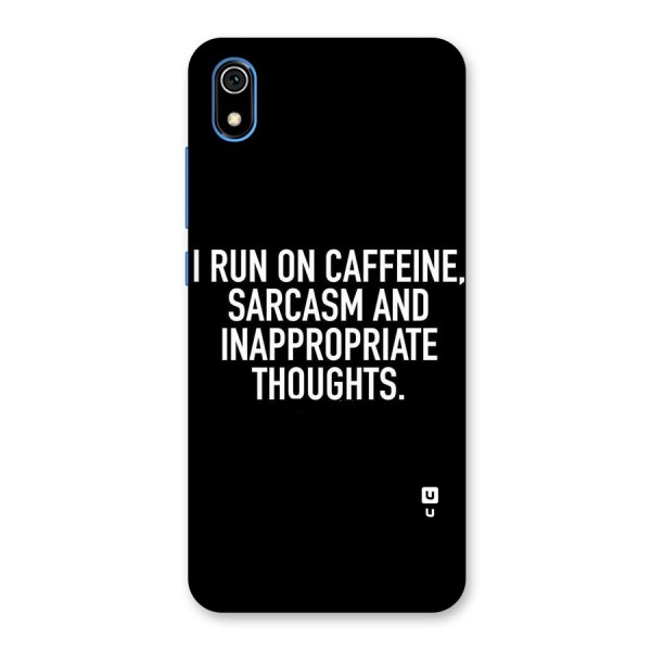 Sarcasm And Caffeine Back Case for Redmi 7A