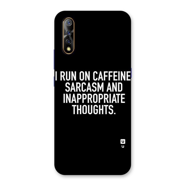 Sarcasm And Caffeine Back Case for Vivo S1