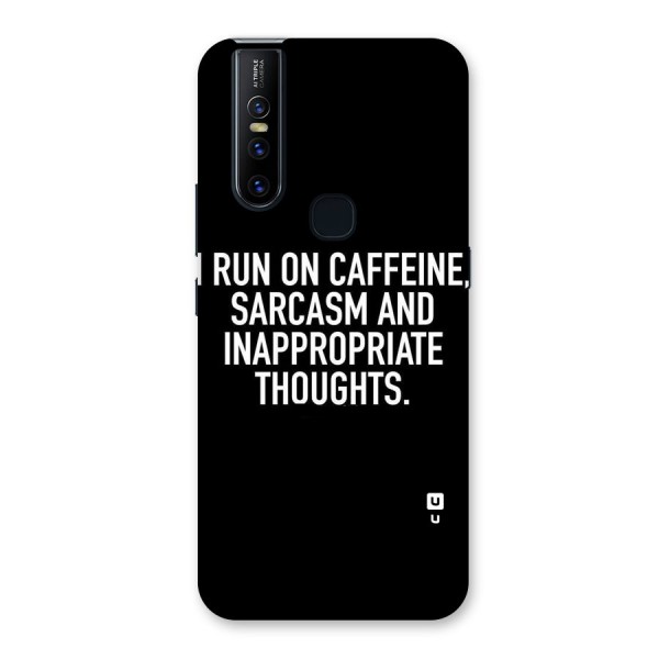 Sarcasm And Caffeine Back Case for Vivo V15