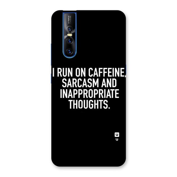 Sarcasm And Caffeine Back Case for Vivo V15 Pro