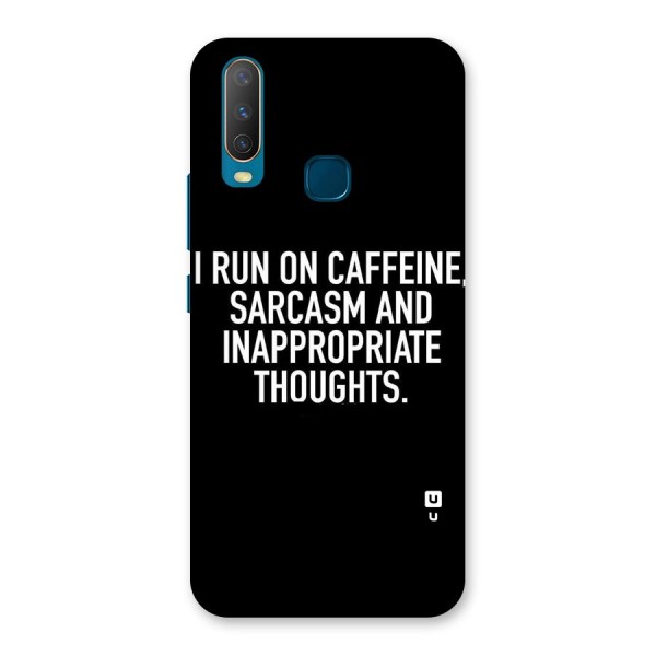 Sarcasm And Caffeine Back Case for Vivo Y15