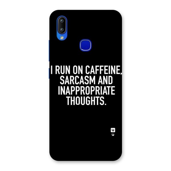 Sarcasm And Caffeine Back Case for Vivo Y91