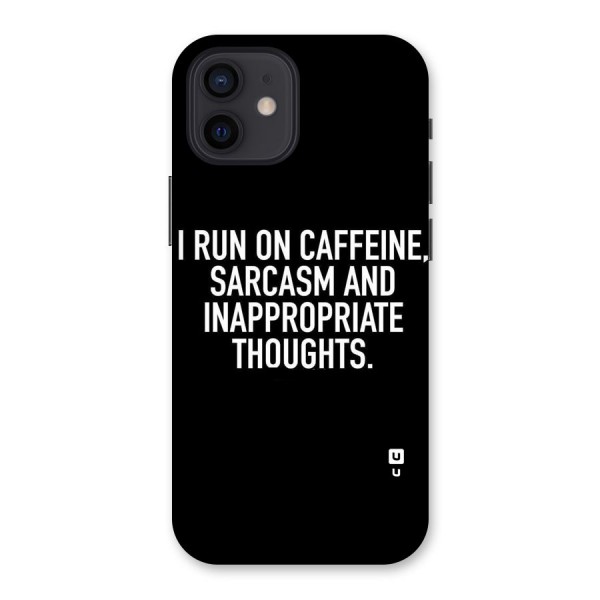 Sarcasm And Caffeine Back Case for iPhone 12