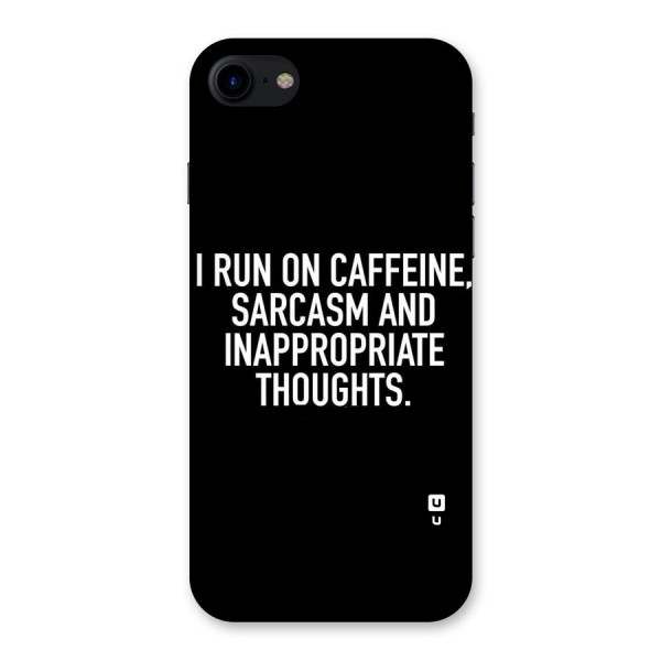 Sarcasm And Caffeine Back Case for iPhone SE 2020