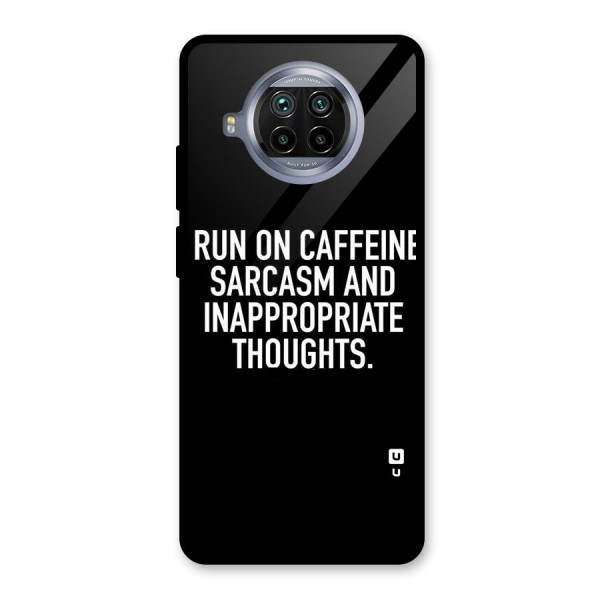 Sarcasm And Caffeine Glass Back Case for Mi 10i