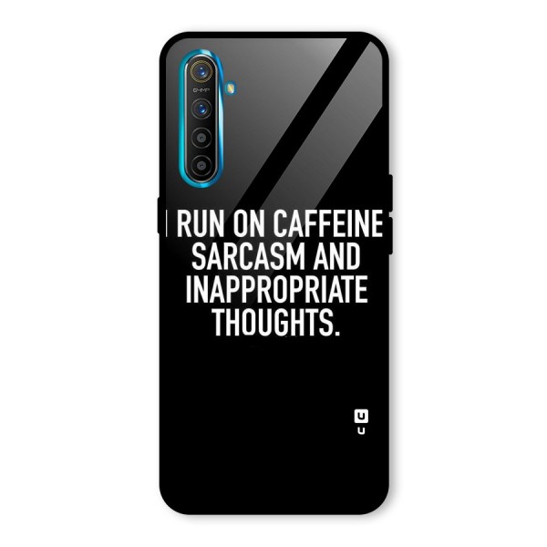 Sarcasm And Caffeine Glass Back Case for Realme XT