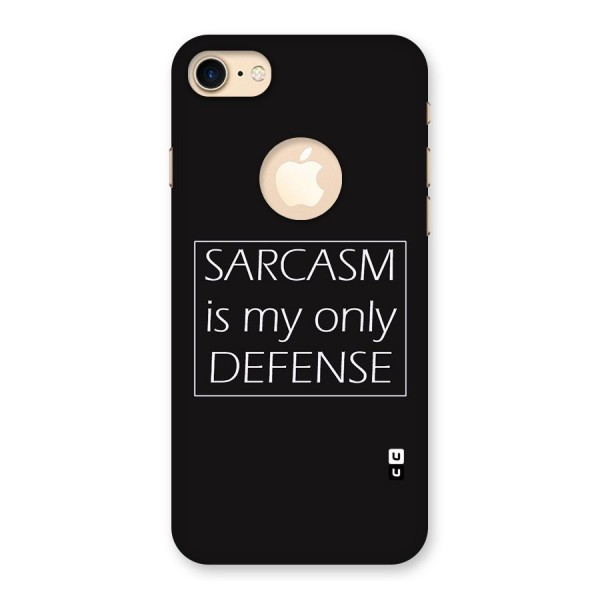 Sarcasm Defence Back Case for iPhone 8 Logo Cut