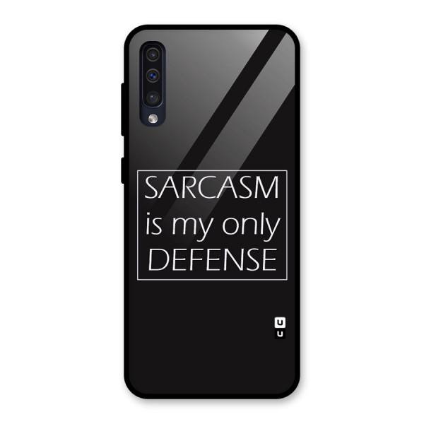 Sarcasm Defence Glass Back Case for Galaxy A50s