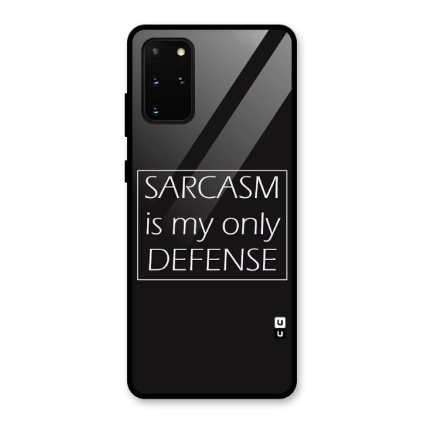 Sarcasm Defence Glass Back Case for Galaxy S20 Plus