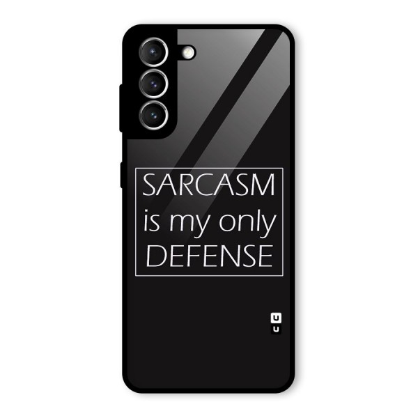 Sarcasm Defence Glass Back Case for Galaxy S21 5G