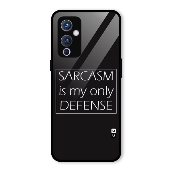 Sarcasm Defence Glass Back Case for OnePlus 9