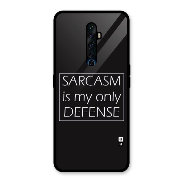 Sarcasm Defence Glass Back Case for Oppo Reno2 Z