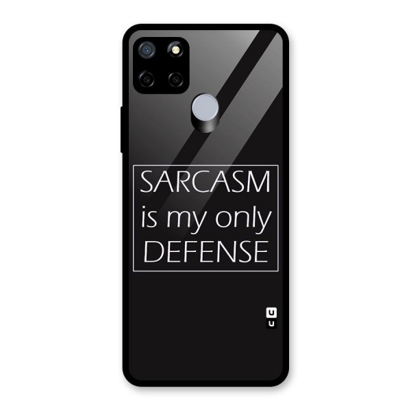 Sarcasm Defence Glass Back Case for Realme C15