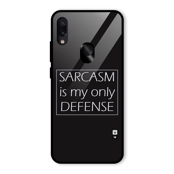 Sarcasm Defence Glass Back Case for Redmi Note 7