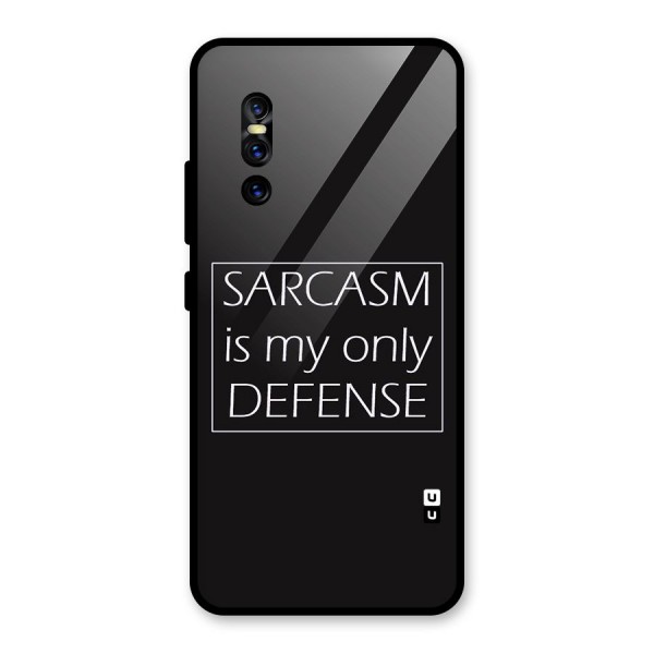 Sarcasm Defence Glass Back Case for Vivo V15 Pro