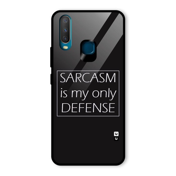 Sarcasm Defence Glass Back Case for Vivo Y12