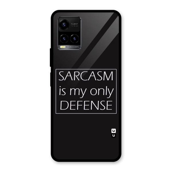 Sarcasm Defence Glass Back Case for Vivo Y21 2021