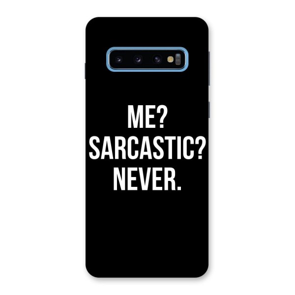 Sarcastic Quote Back Case for Galaxy S10