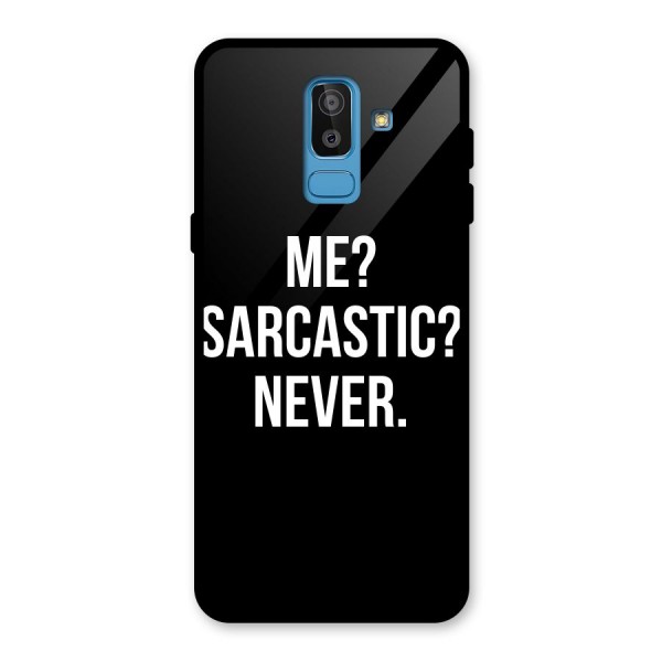 Sarcastic Quote Glass Back Case for Galaxy J8