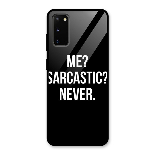 Sarcastic Quote Glass Back Case for Galaxy S20