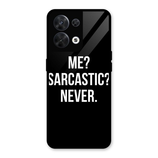 Sarcastic Quote Glass Back Case for Oppo Reno8 5G