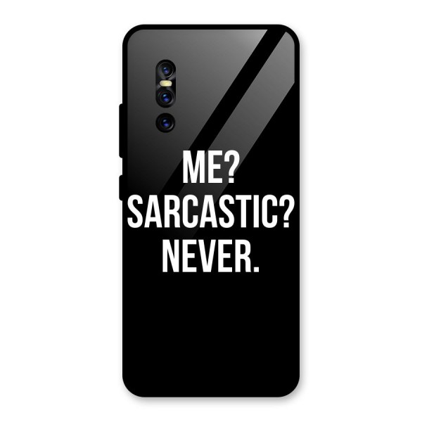 Sarcastic Quote Glass Back Case for Vivo V15 Pro