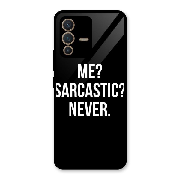 Sarcastic Quote Glass Back Case for Vivo V23 5G