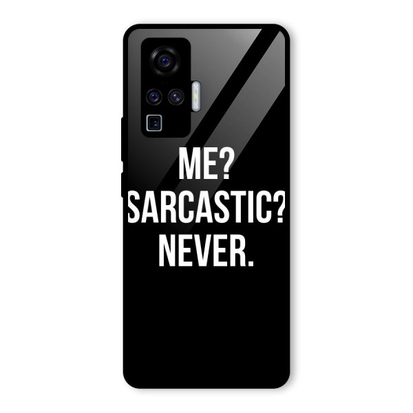 Sarcastic Quote Glass Back Case for Vivo X50 Pro